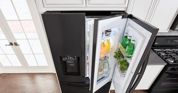 Above the Fold Image - Door in Door Refrigerators - LG Lifestyle Image 2019