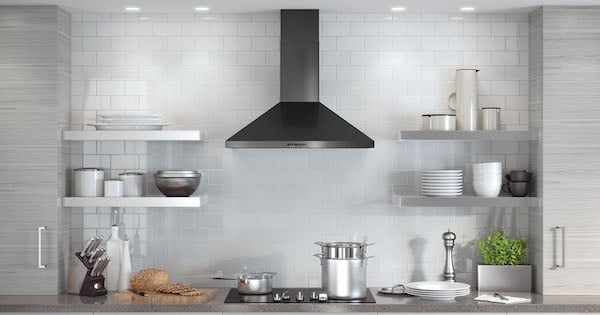 Black Stainless Steel Range Hoods GE JVW5301BJTS Range Hood