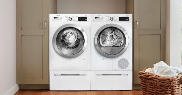 Ventless Condenser Dryer Features Reviews_Bosch WTG865H2UC Condensation Dryer Compact Washer Dryer Pair