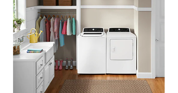 Frigidaire Top Load Washer and Dryer - Lifestyle Image