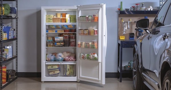 Frost Free Freezer - GE Appliances FUF17DLRWW Upright Freezer