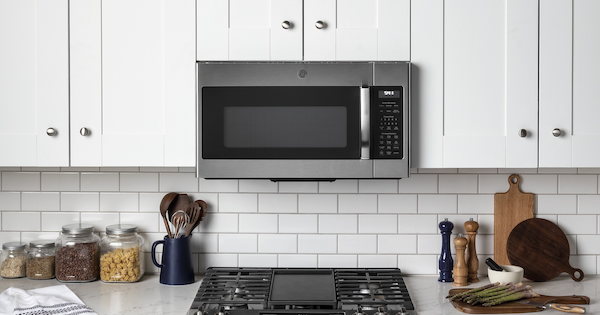 GE vs LG Over the Range Microwave - GE JVM7195SKSS Lifestyle Image