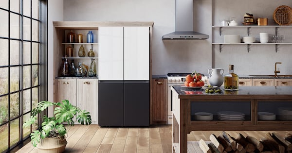 Above the Fold Image Samsung Bespoke Refrigerator New 2021