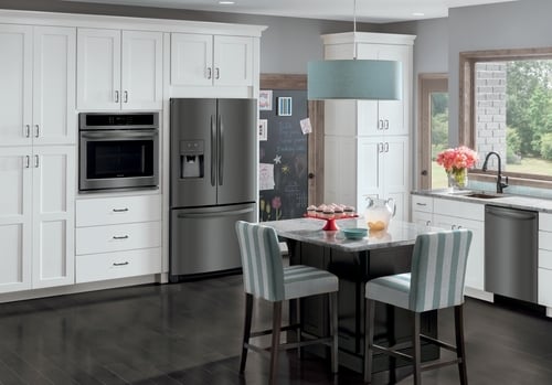 Slate vs Black Stainless vs Black Slate - Frigidaire Black Stainless Appliance Kitchen