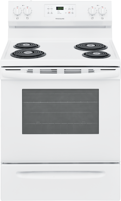 Frigidaire FFEF3016VW Coil Top Electric Range