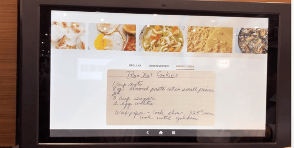 GE Kitchen Hub Digitize Recipe Cards