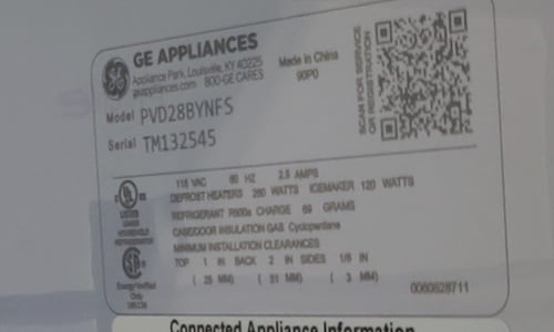 Where to Find Serial Numbers/Model Tags on Appliances