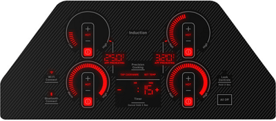 GE Profile PHP7030DTBB Induction Cooktop Controls