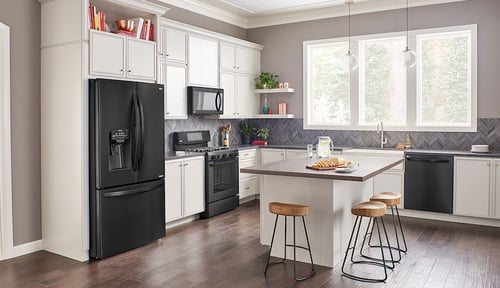 LG Black Matte White Kitchen Lifestyle Image