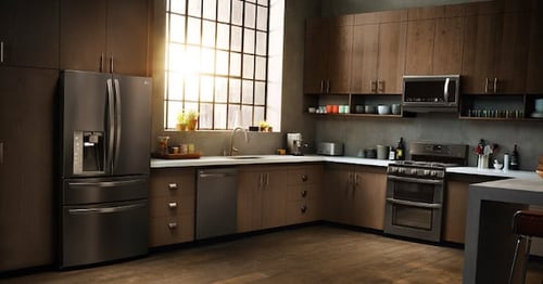 LG Black Stainless Steel Appliance Suite