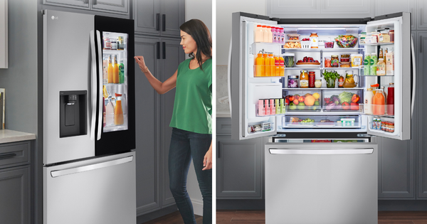 LG Counter Depth MAX Refrigerators Industrys Largest + Built-In Look! (Above the Fold Image)