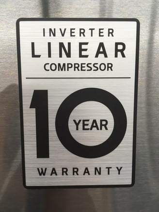 LG Linear Compressor Warranty Badge 05.30.18