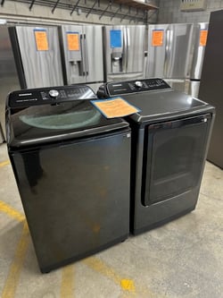 Samsung WA55CG7100AV Top Load Washer and DVE55CG7100V Electric Dryer