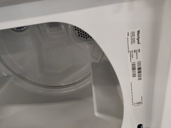 Whirlpool Dryer Model Tag 2