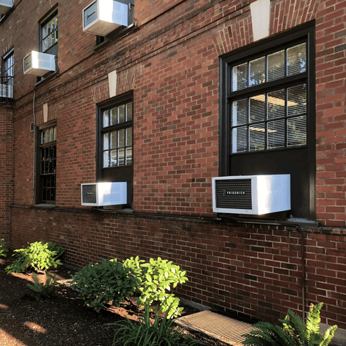 Window Air Conditioner Exterior Lifestyle Image - Friedrich